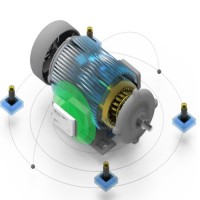 煤礦大型設備故障診斷狀態電動機主要軸承溫度振動監測系統