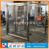 蘇州龍橋訂制機械手電焊區(qū)圍欄 304不銹鋼隔離網(wǎng)圍欄大門訂制